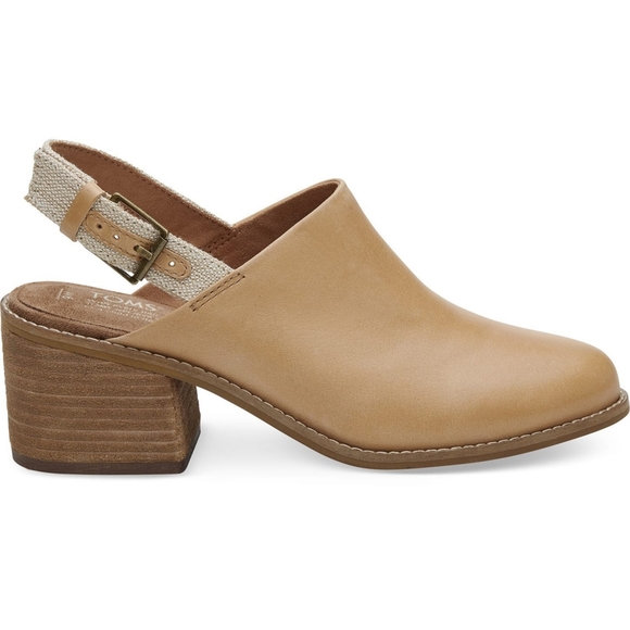 ✨Host Pick✨ TOMS Leather Leila Slingback Mules - Picture 2 of 9
